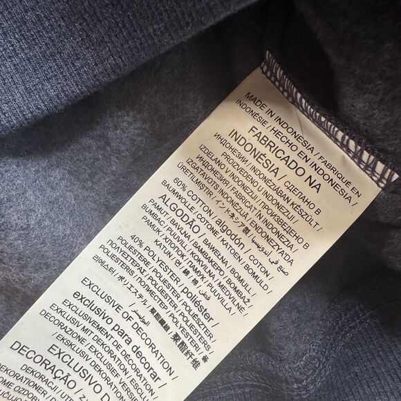 WVU West Virginia Mountaineers Crewneck Sweatshirt Men’s L Gray Sewn New - Picture 6 of 10